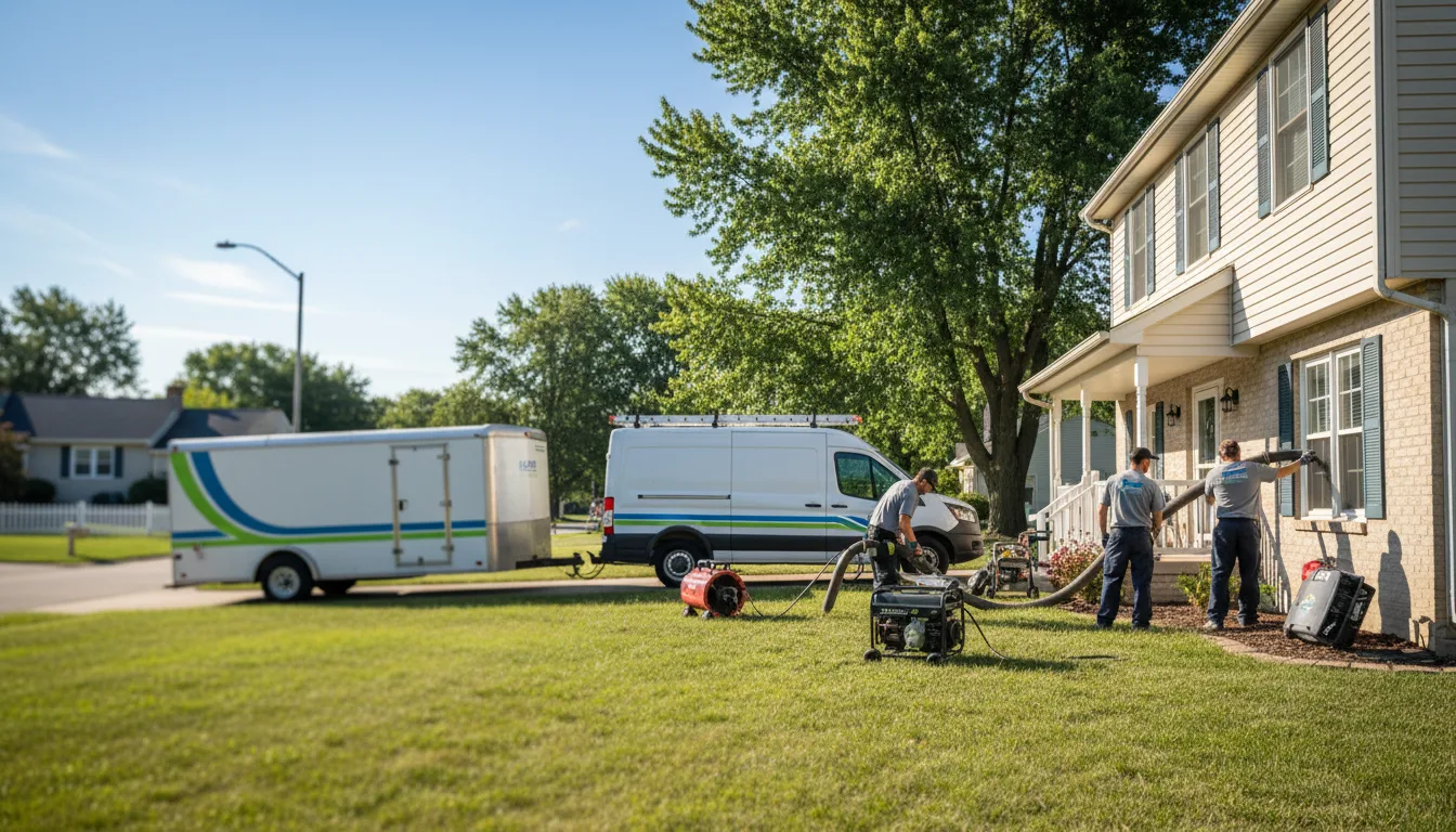 Flooded Basement Restoration And Cleanup With Repair in Strasburg, IL near me